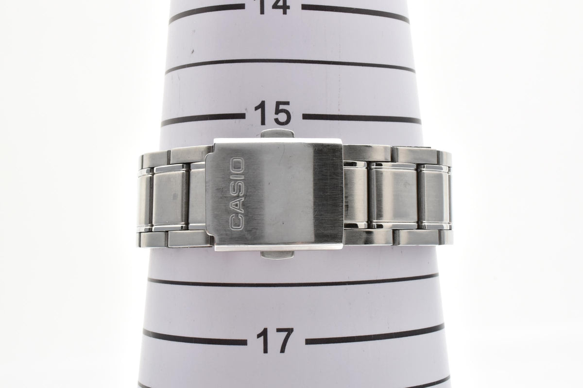 CASIO カシオ Standard スタンダード MTP-1244 メンズ クォーツ 腕時計 ブラック文字盤 デイト ステンレス ブレスレット 39.7mm 2010年代