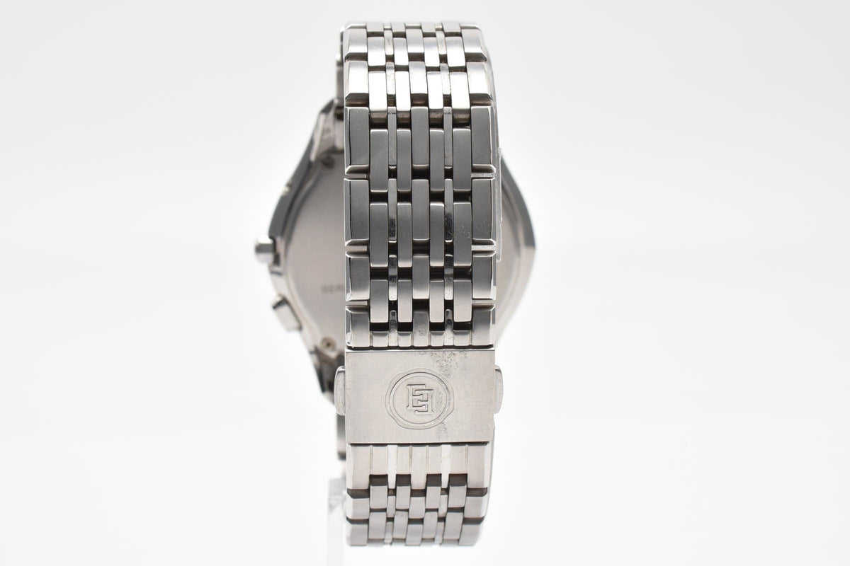 CITIZEN シチズン EXCEED エクシード Y2K 00s H100-T010164 TA メンズ エコドライブ 電波 ソーラー 腕時計 ブラック文字盤 デイデイト チタン 36.6mm 2000年代 箱付き