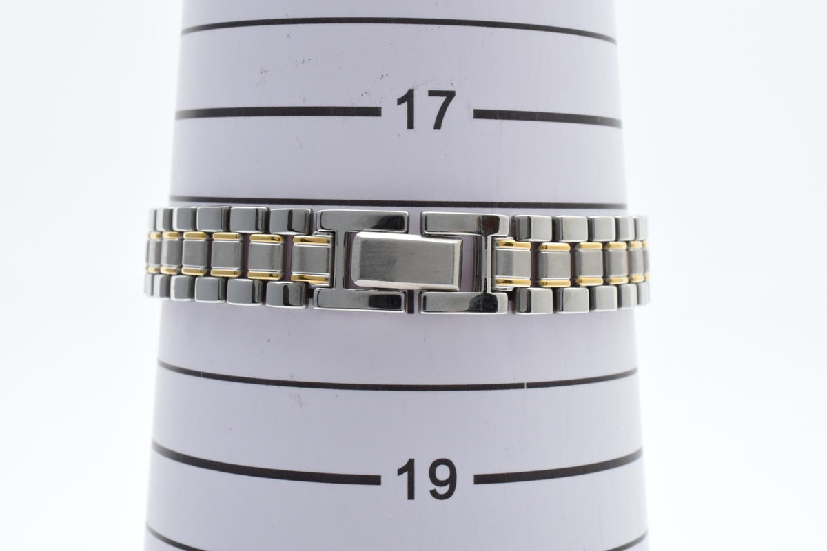 SEIKO セイコー Avenue アベニュー 4N21-0410 レディース クォーツ 腕時計 ホワイト文字盤 ゴールド シルバー ツートーン ステンレス ブレスレット 20.5mm 1990年代