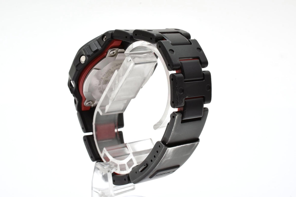 美品 CASIO カシオ G-SHOCK Gショック GW-B5600 Bluetooth タフソーラー 電波 マルチバンド6 コンポジットバンド ブラック レッド スクエア メンズ 腕時計 稼働品