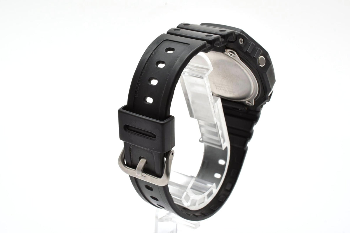 美品 CASIO カシオ G-SHOCK Gショック GA-2100 カーボンコアガード オクタゴン 八角形 アナデジ オールブラック 黒 メンズ 腕時計 稼働品