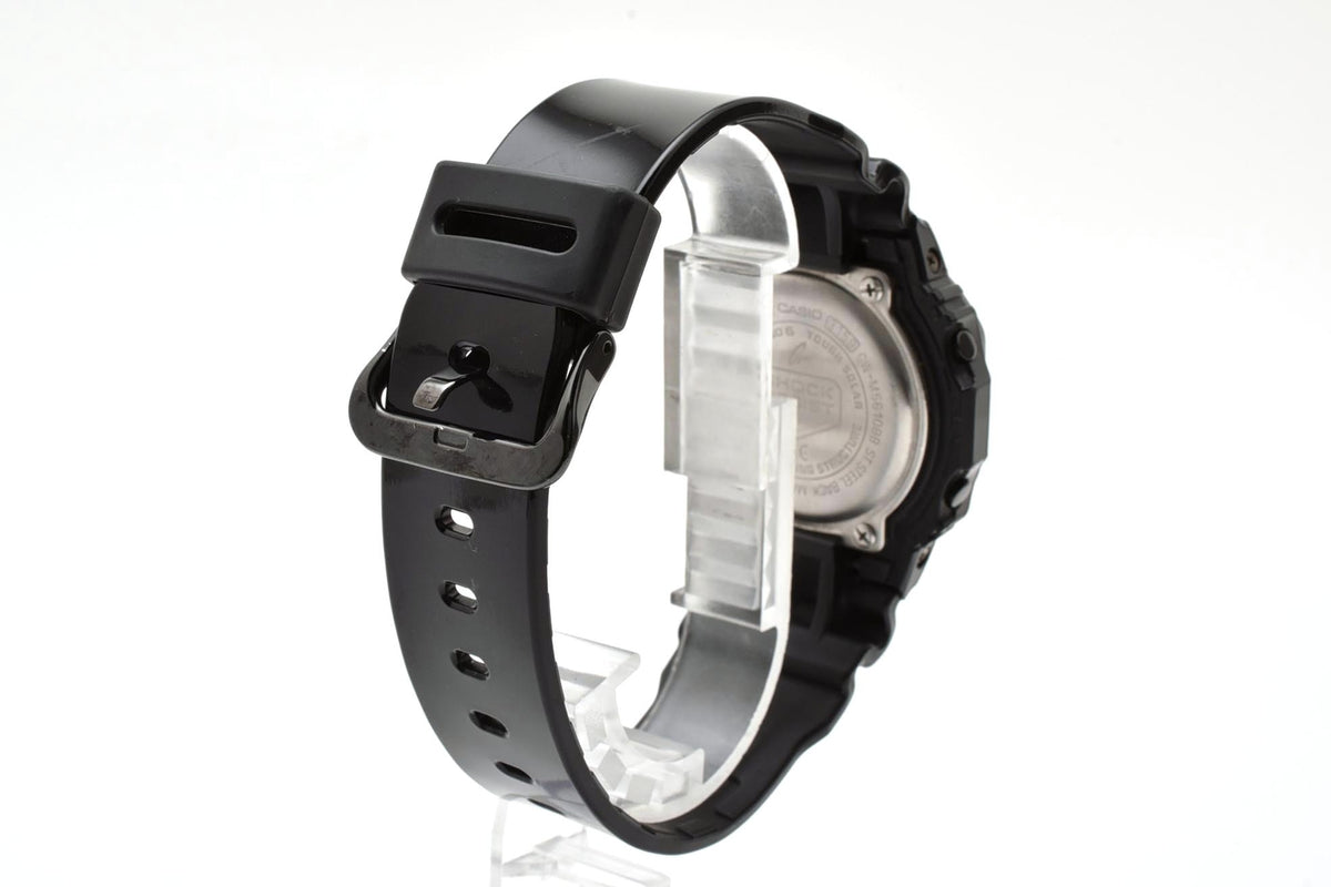 美品 CASIO カシオ G-SHOCK Gショック GW-M5610BB タフソーラー 電波 マルチバンド6 ベーシックブラック 光沢 黒 スクエア 反転液晶 メンズ 腕時計 稼働品