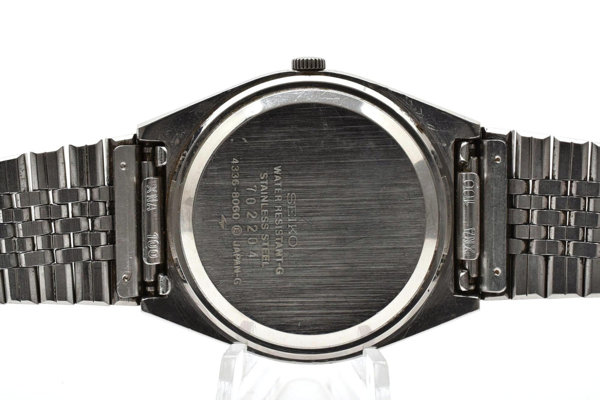 良品 SEIKO セイコー タイプII TYPE II 4336-8060 クォーツ デイデイト ダークグリーン文字盤 ステンレス ヴィンテージ 1970年代 メンズ 腕時計 稼働品