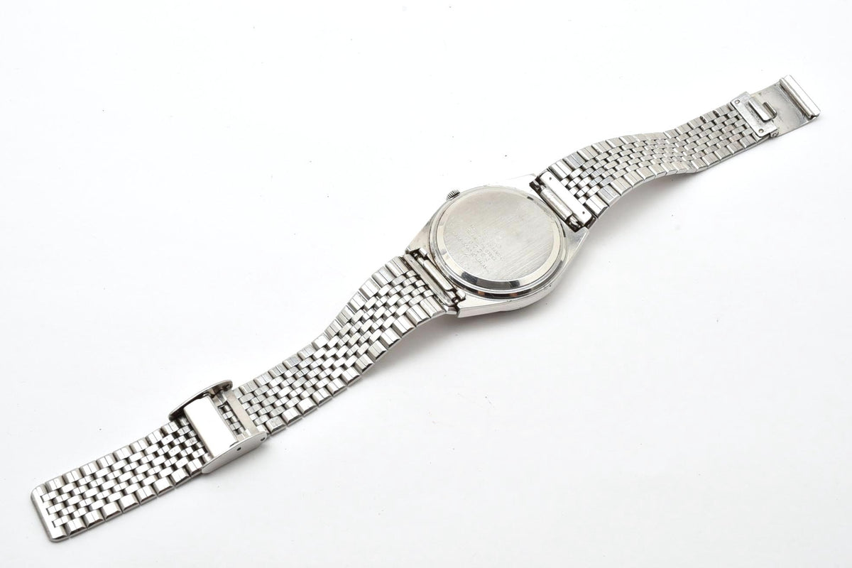 良品 SEIKO セイコー タイプII TYPE II 4336-8060 クォーツ デイデイト ダークグリーン文字盤 ステンレス ヴィンテージ 1970年代 メンズ 腕時計 稼働品