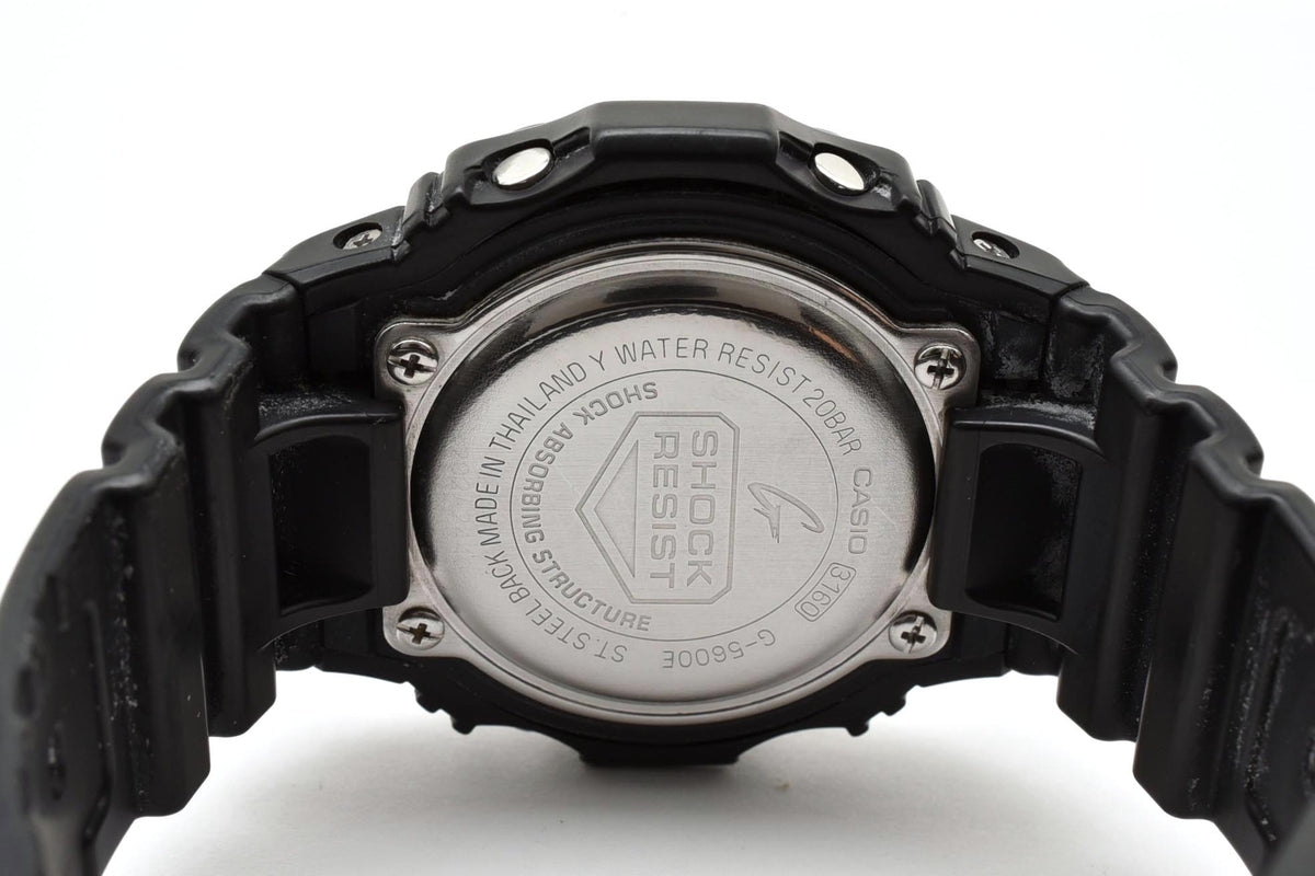 美品 CASIO カシオ G-SHOCK Gショック G-5600E タフソーラー スクエア デジタル ブラック 黒 メンズ 腕時計 稼働品