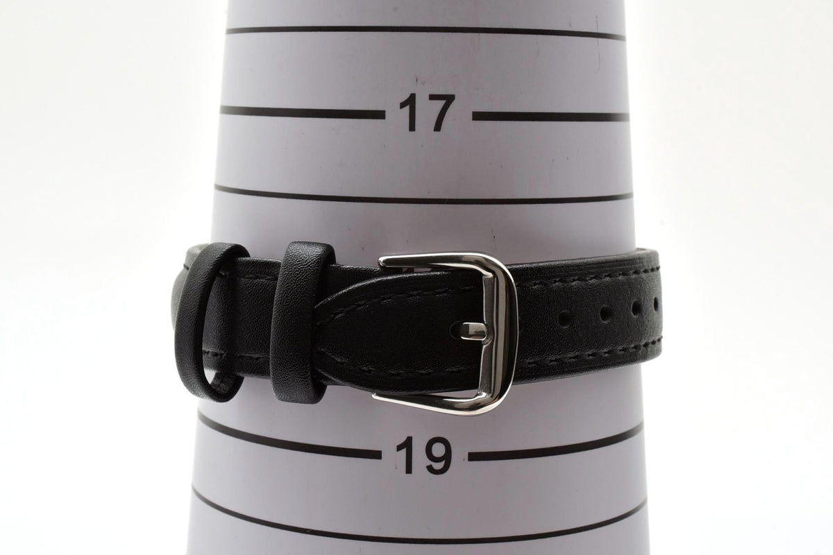 美品 CITIZEN シチズン EXCEED エクシード 8020-H17851 クォーツ 極薄 ゴールドカラー ホワイト文字盤 革ベルト ヴィンテージ 1990年代 メンズ 腕時計 稼働品
