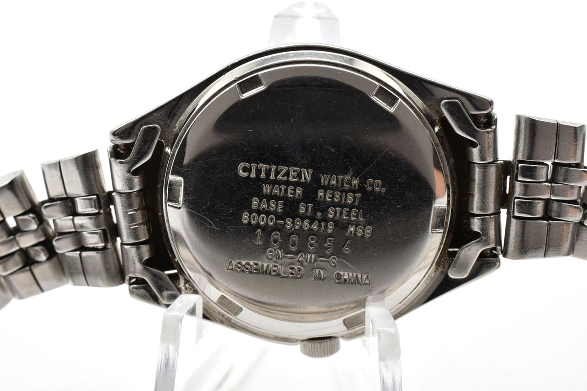美品 CITIZEN シチズン 6000-S96419 クォーツ デイデイト アラビア数字 ステンレス レディース 腕時計 稼働品