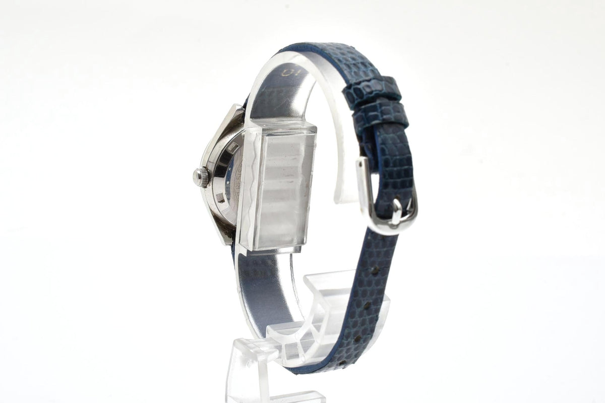 美品 CITIZEN シチズン 4-852273K クォーツ デイデイト グリーン グラデーション文字盤 クッション型 ステンレス 革ベルト ヴィンテージ 1970年代 レディース 腕時計 稼働品