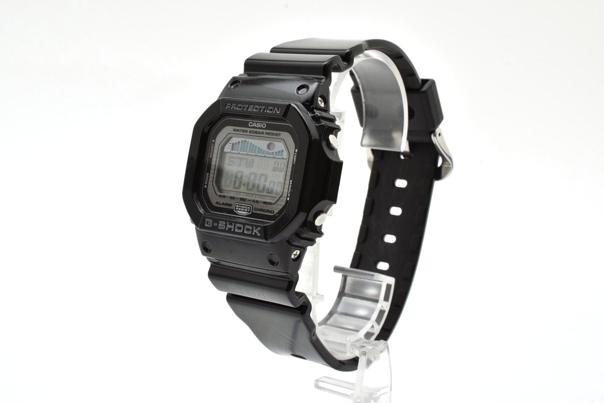 美品 CASIO カシオ G-SHOCK Gショック G-LIDE Gライド GLX-5600 タイドグラフ ムーンデータ スクエア デジタル ブラック 黒 メンズ 腕時計 稼働品