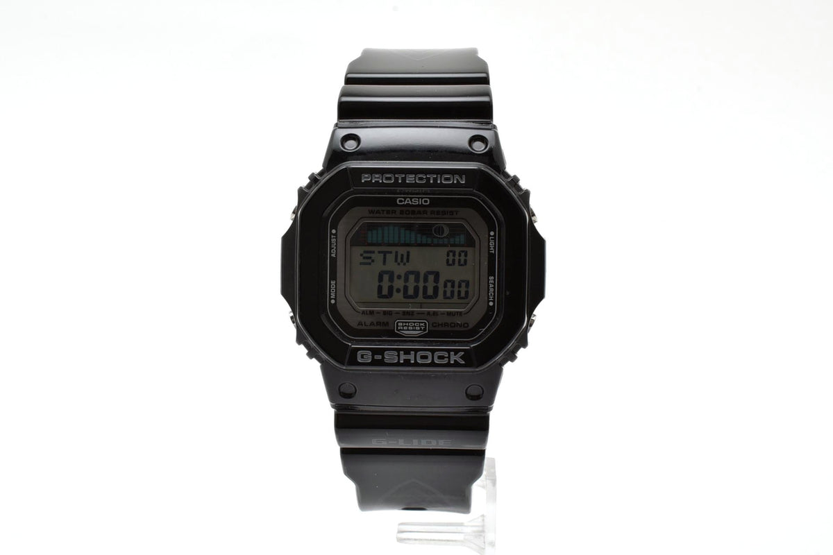 美品 CASIO カシオ G-SHOCK Gショック G-LIDE Gライド GLX-5600 タイドグラフ ムーンデータ スクエア デジタル ブラック 黒 メンズ 腕時計 稼働品