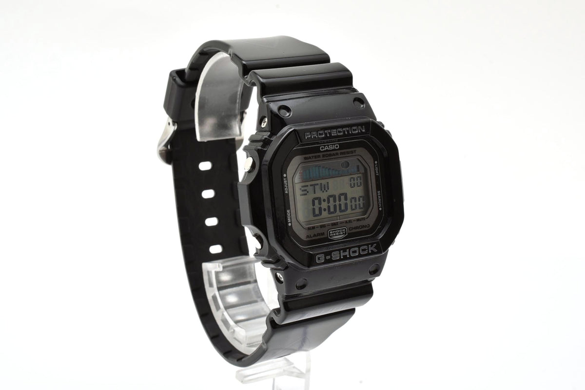 美品 CASIO カシオ G-SHOCK Gショック G-LIDE Gライド GLX-5600 タイドグラフ ムーンデータ スクエア デジタル ブラック 黒 メンズ 腕時計 稼働品