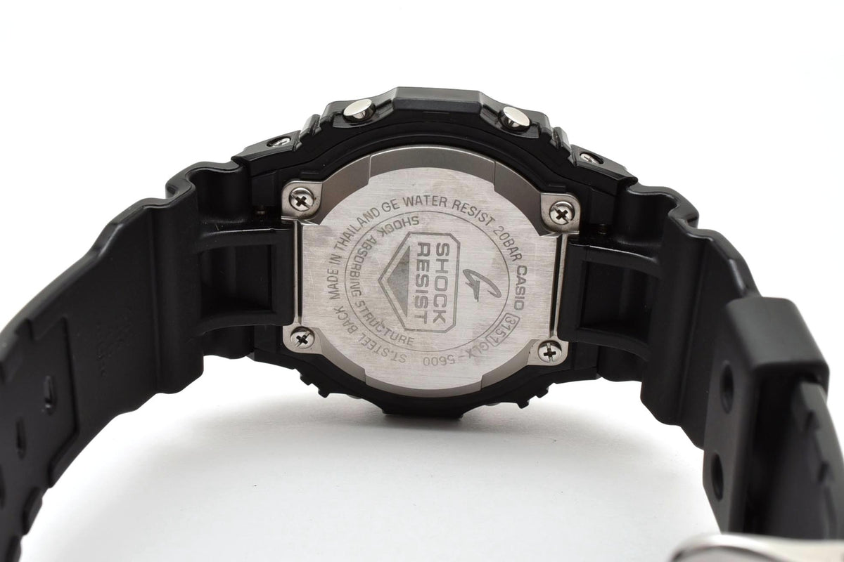 美品 CASIO カシオ G-SHOCK Gショック G-LIDE Gライド GLX-5600 タイドグラフ ムーンデータ スクエア デジタル ブラック 黒 メンズ 腕時計 稼働品
