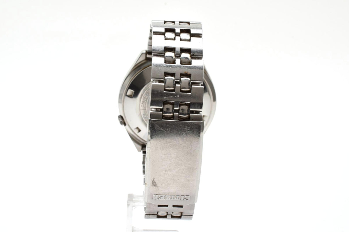 良品 CITIZEN シチズン セブンスターV2 SEVEN STAR 4-771249 自動巻き デイデイト ゴールド文字盤 トノー ステンレス ヴィンテージ 1970年代 メンズ 腕時計 稼働品