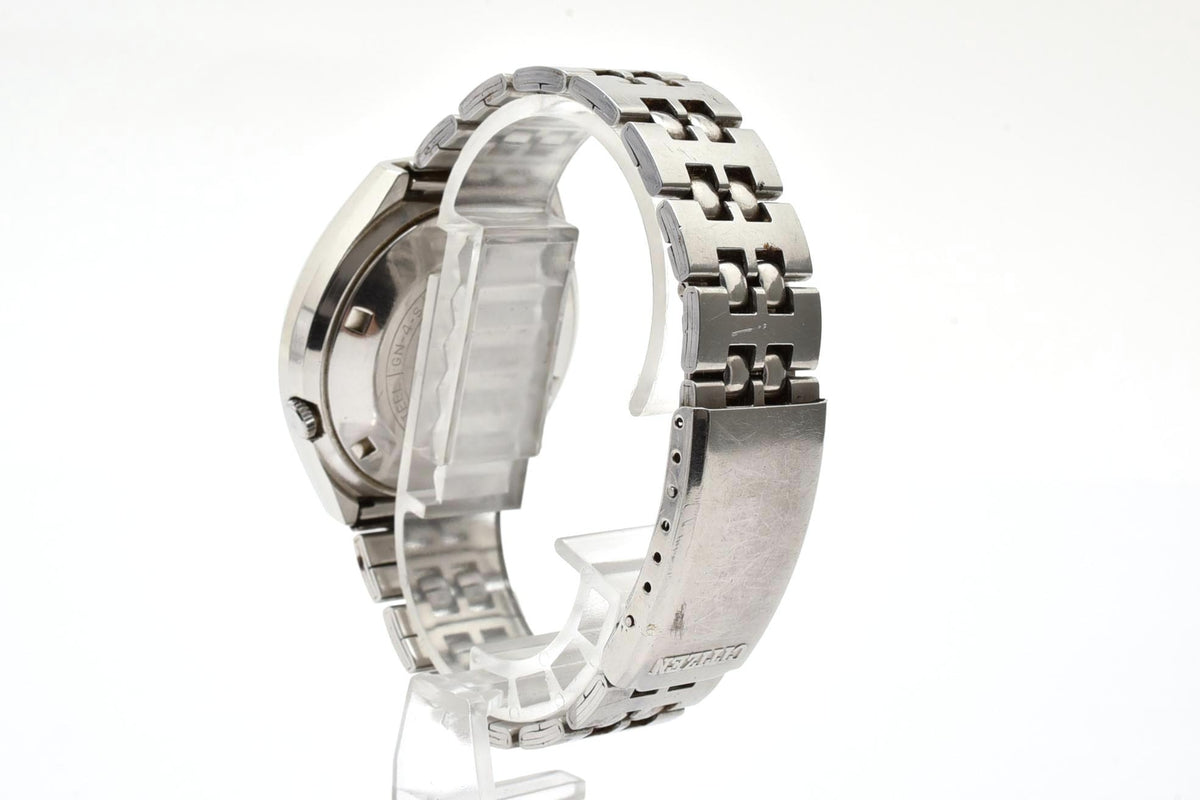 良品 CITIZEN シチズン セブンスターV2 SEVEN STAR 4-771249 自動巻き デイデイト ゴールド文字盤 トノー ステンレス ヴィンテージ 1970年代 メンズ 腕時計 稼働品