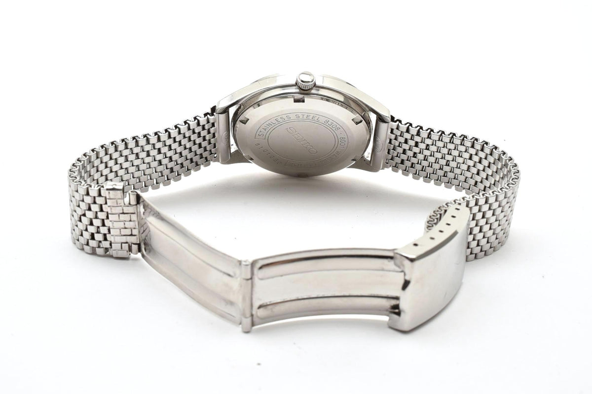 良品 SEIKO セイコー ビジネスA BUSINESS-A 8306-8001 自動巻き 27石 デイデイト シルバー文字盤 ステンレス ヴィンテージ 1960年代 メンズ 腕時計 稼働品