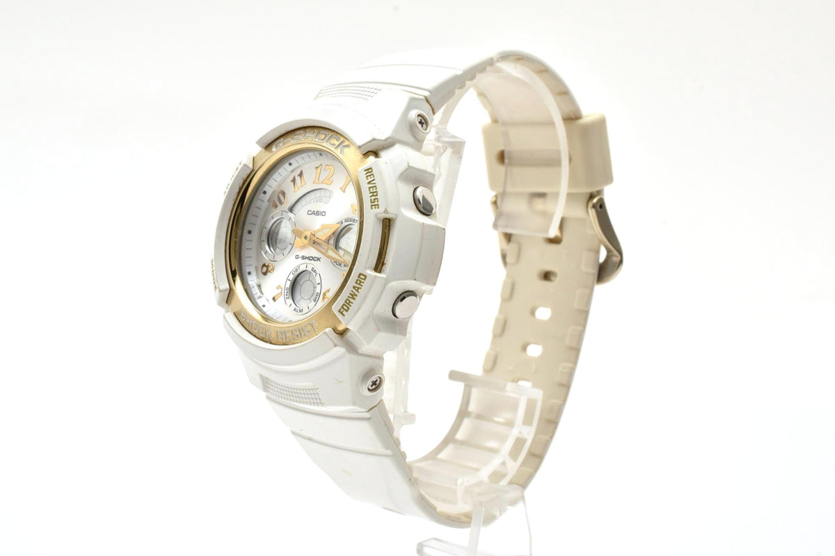 美品 CASIO カシオ G-SHOCK Gショック AW-590LV ラバーズコレクション 2007 アナデジ ホワイト 白 ゴールド 限定 メンズ 腕時計 稼働品