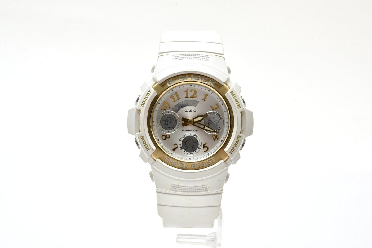 美品 CASIO カシオ G-SHOCK Gショック AW-590LV ラバーズコレクション 2007 アナデジ ホワイト 白 ゴールド 限定 メンズ 腕時計 稼働品