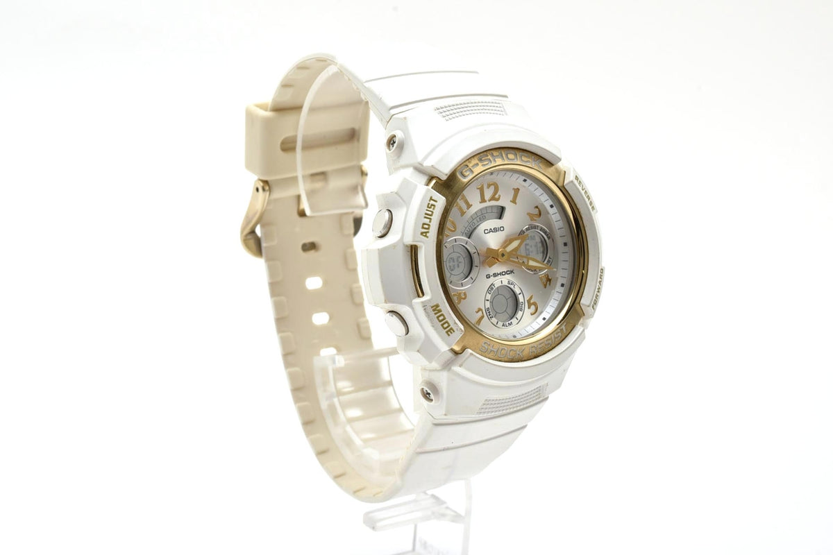 美品 CASIO カシオ G-SHOCK Gショック AW-590LV ラバーズコレクション 2007 アナデジ ホワイト 白 ゴールド 限定 メンズ 腕時計 稼働品