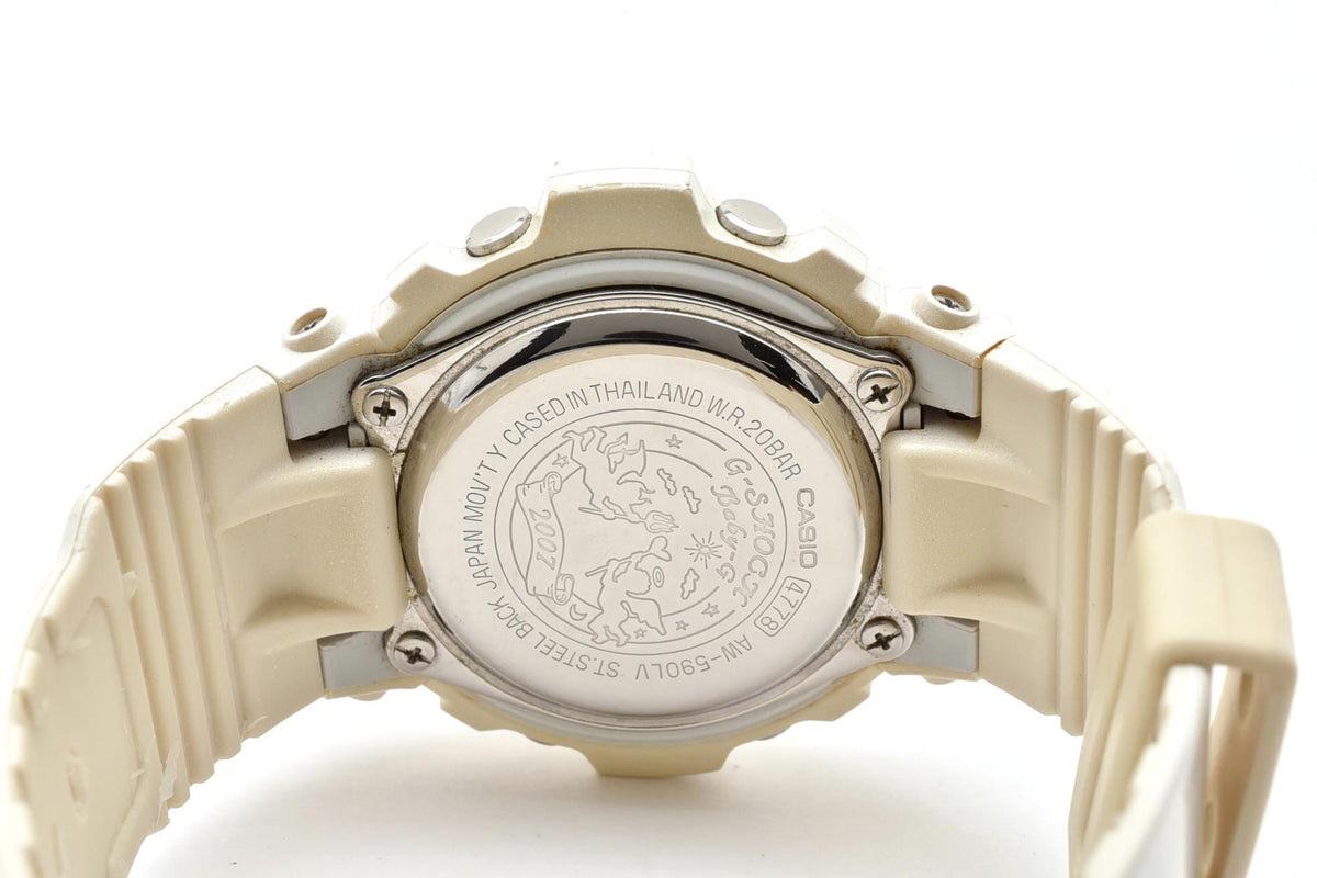 美品 CASIO カシオ G-SHOCK Gショック AW-590LV ラバーズコレクション 2007 アナデジ ホワイト 白 ゴールド 限定 メンズ 腕時計 稼働品