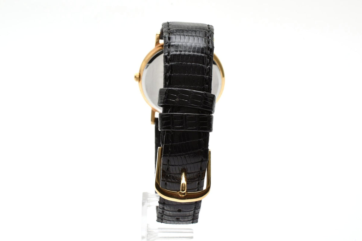 美品 SEIKO セイコー 7N01-0BH0 クォーツ 薄型 ゴールドカラー シャンパン文字盤 レザーベルト 記念刻印 1990年代 メンズ 腕時計 稼働品
