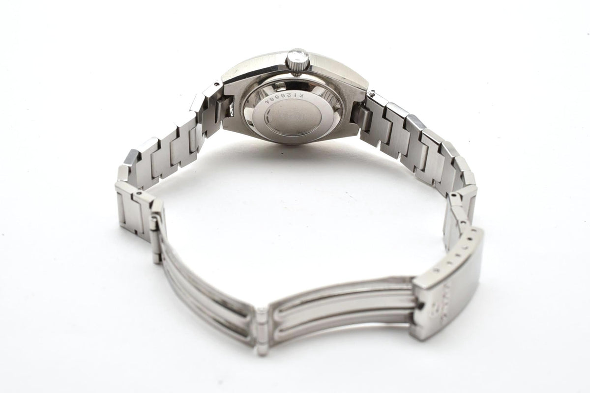 良品 RADO ラドー BERG ベルグ K126664 自動巻き デイト シルバー文字盤 ステンレス クッション型 スイス製 ヴィンテージ 1970年代 レディース 腕時計 稼働品