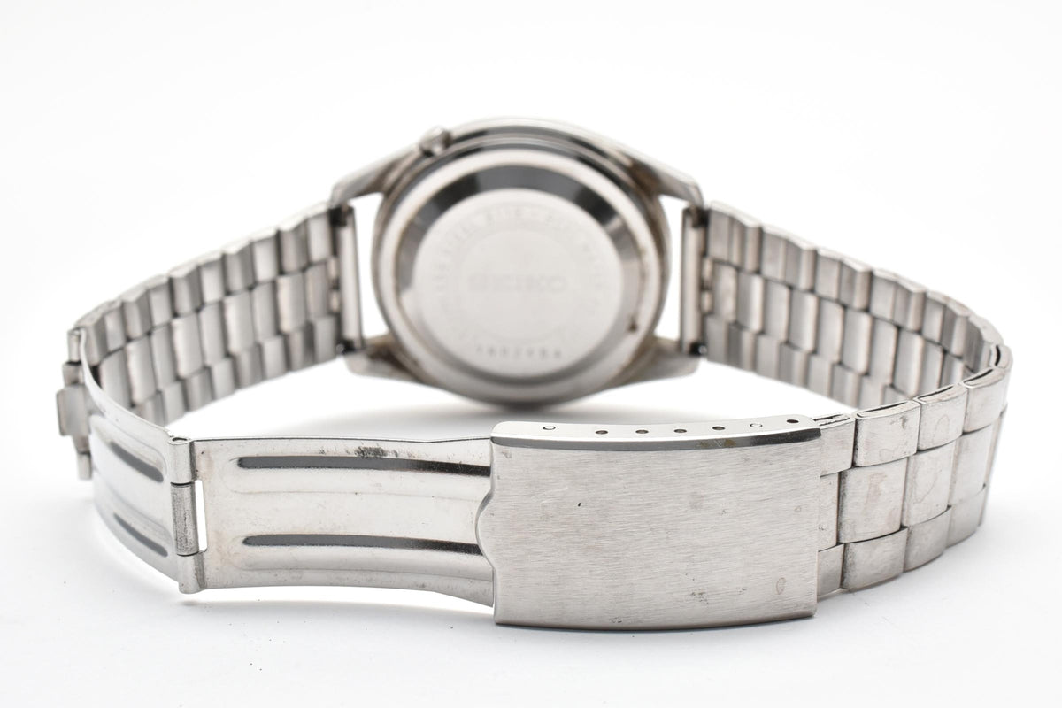 良品 SEIKO セイコー セイコー5 6119-8020 自動巻き 21石 デイデイト ブラック文字盤 ステンレス ヴィンテージ 1970年代 メンズ 腕時計 稼働品
