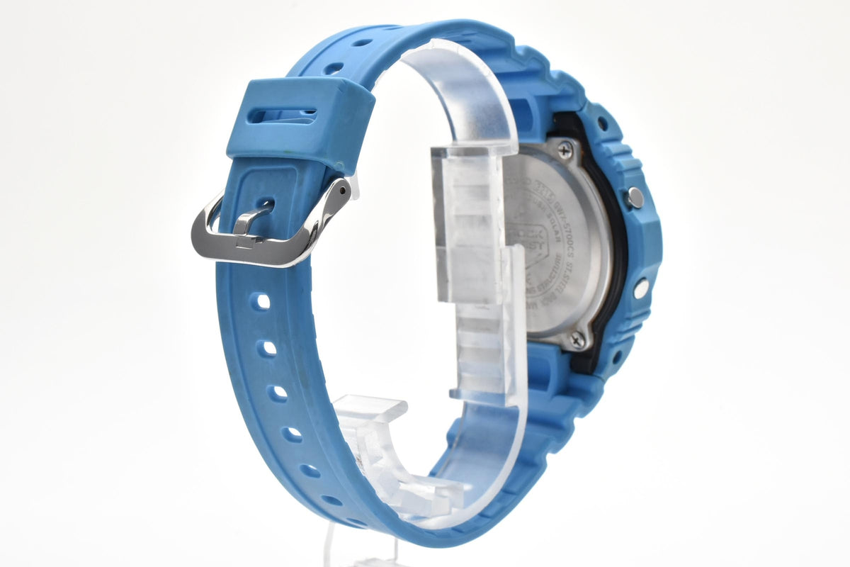 美品 CASIO カシオ G-SHOCK G-LIDE GWX-5700CS タフソーラー 電波 マルチバンド6 タイドグラフ ライトブルー 樹脂 メンズ 腕時計 稼働品