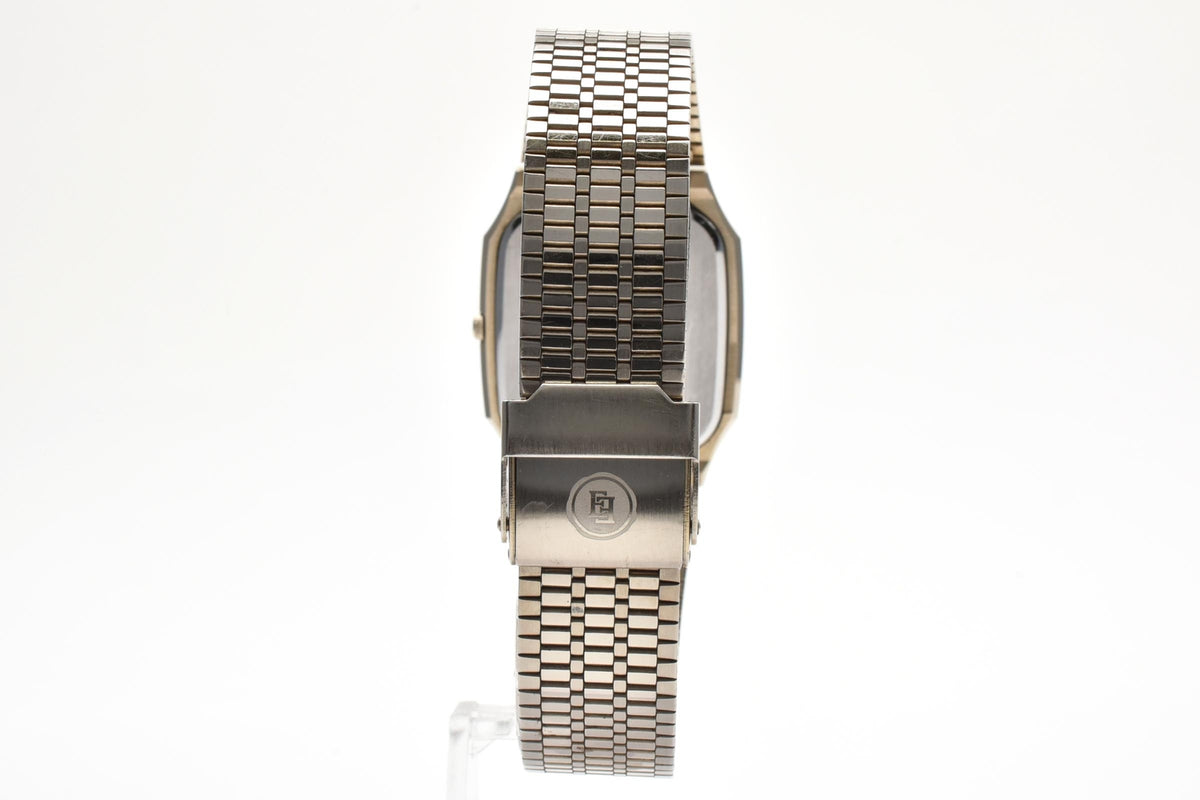 美品 CITIZEN シチズン エクシード 5639-F61524 クォーツ スクエア コンビ ゴールド文字盤 メッシュブレス ヴィンテージ 1980年代 ユニセックス 腕時計 稼働品