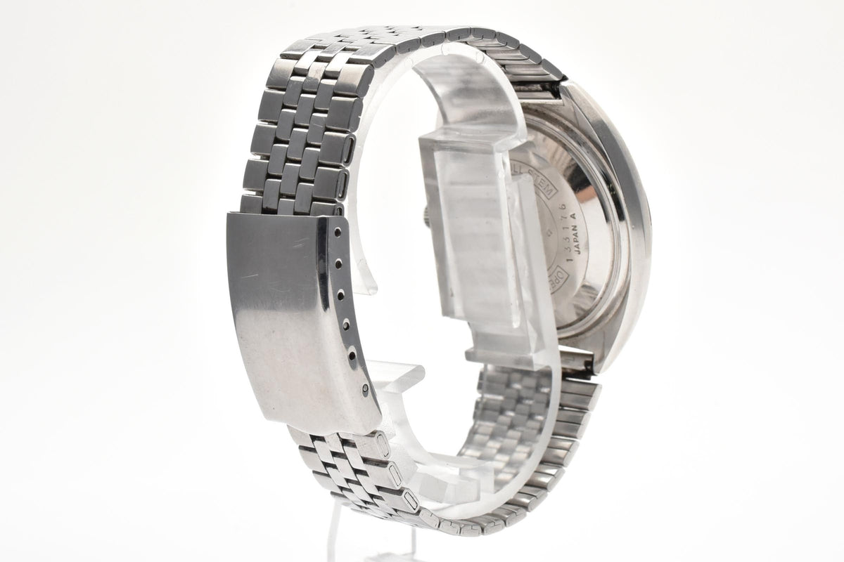 美品 SEIKO セイコー ロードマチック 5606-7140 自動巻き 23石 デイデイト ブラック文字盤 ステンレス クッションケース ヴィンテージ 1971年 メンズ 腕時計 稼働品