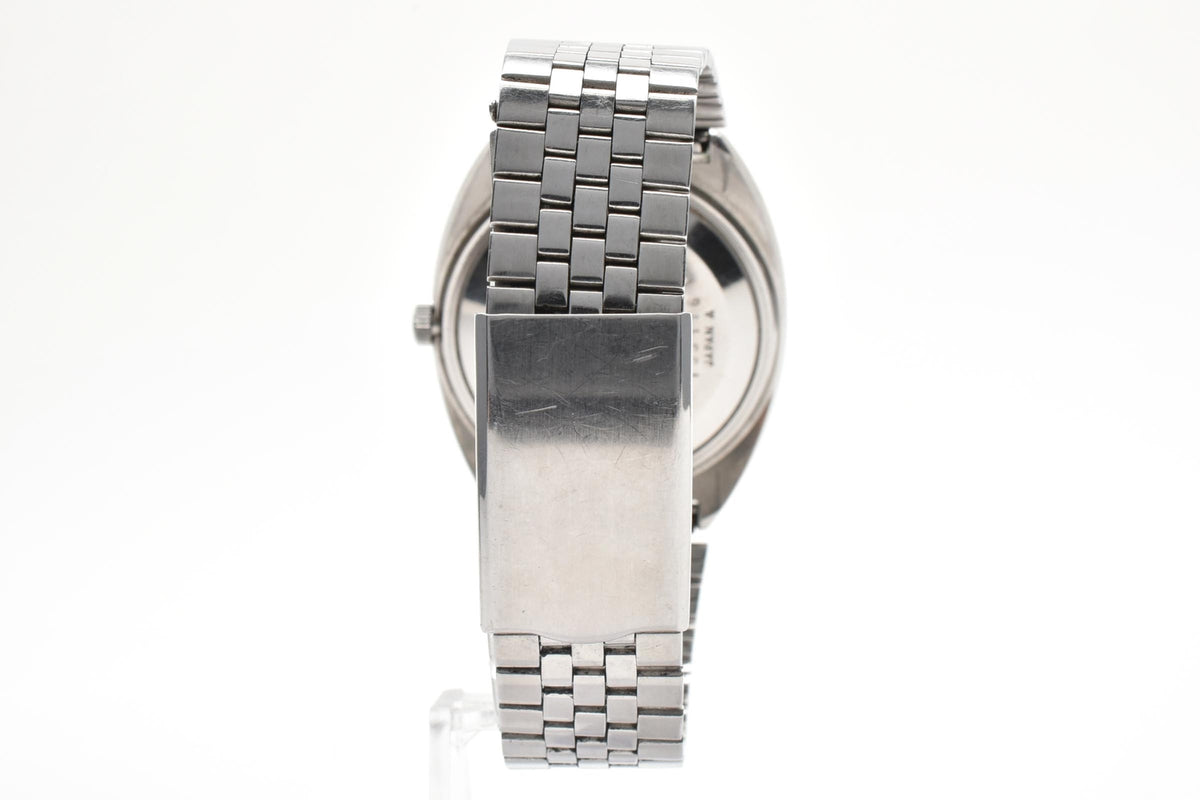 美品 SEIKO セイコー ロードマチック 5606-7140 自動巻き 23石 デイデイト ブラック文字盤 ステンレス クッションケース ヴィンテージ 1971年 メンズ 腕時計 稼働品
