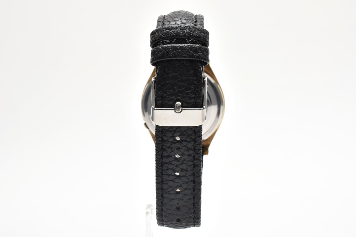 美品 SEIKO セイコー スポーツマチック5 6619-7020 自動巻き 21石 デイデイト ホワイト文字盤 ゴールドカラー レザーベルト ヴィンテージ 1965年 メンズ 腕時計 稼働品