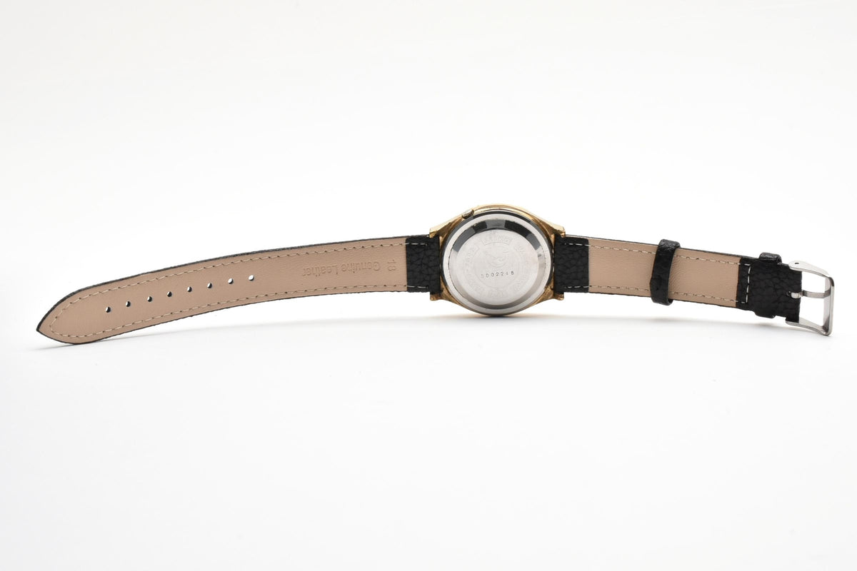 美品 SEIKO セイコー スポーツマチック5 6619-7020 自動巻き 21石 デイデイト ホワイト文字盤 ゴールドカラー レザーベルト ヴィンテージ 1965年 メンズ 腕時計 稼働品