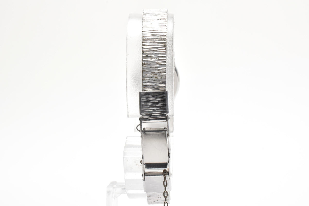 美品 CITIZEN シチズン 4-671741S 手巻き 21石 ホワイト文字盤 WGP ホワイトゴールドメッキ カクテルウォッチ ヴィンテージ 1970年代 レディース 腕時計 稼働品