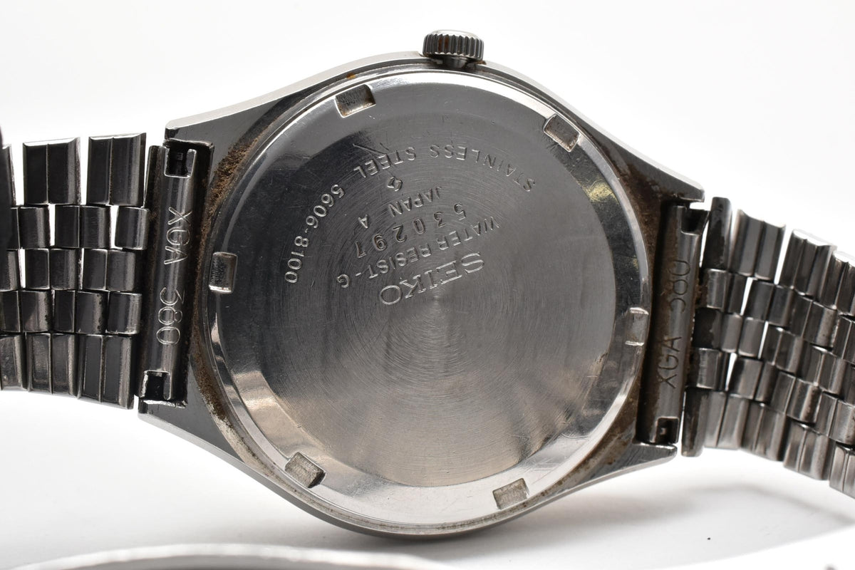 美品 SEIKO セイコー ロードマチック 5606-8100 自動巻き 23石 デイデイト カッパーゴールド文字盤 ステンレス ヴィンテージ 1975年 メンズ 腕時計 稼働品