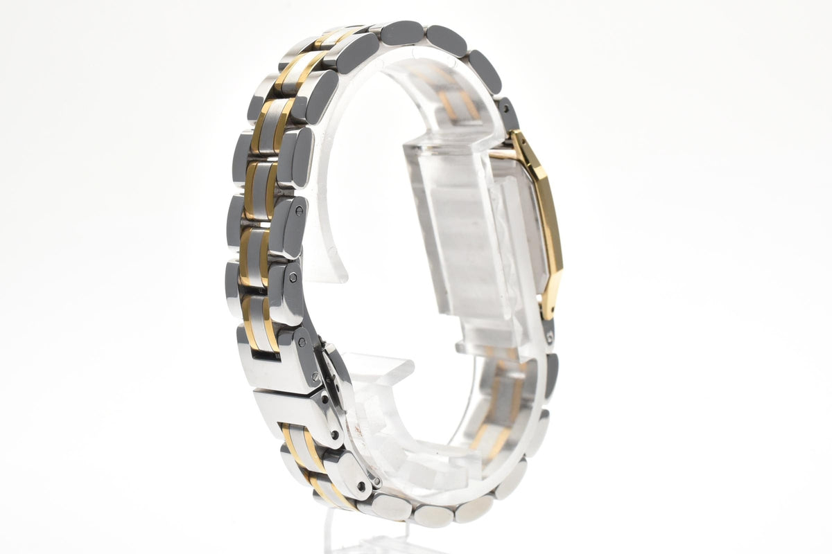美品 SEIKO セイコー エクセリーヌ 8420-5750 クォーツ コンビ レクタングラー ゴールドカラー シャンパン文字盤 1980年代 レディース 腕時計 稼働品