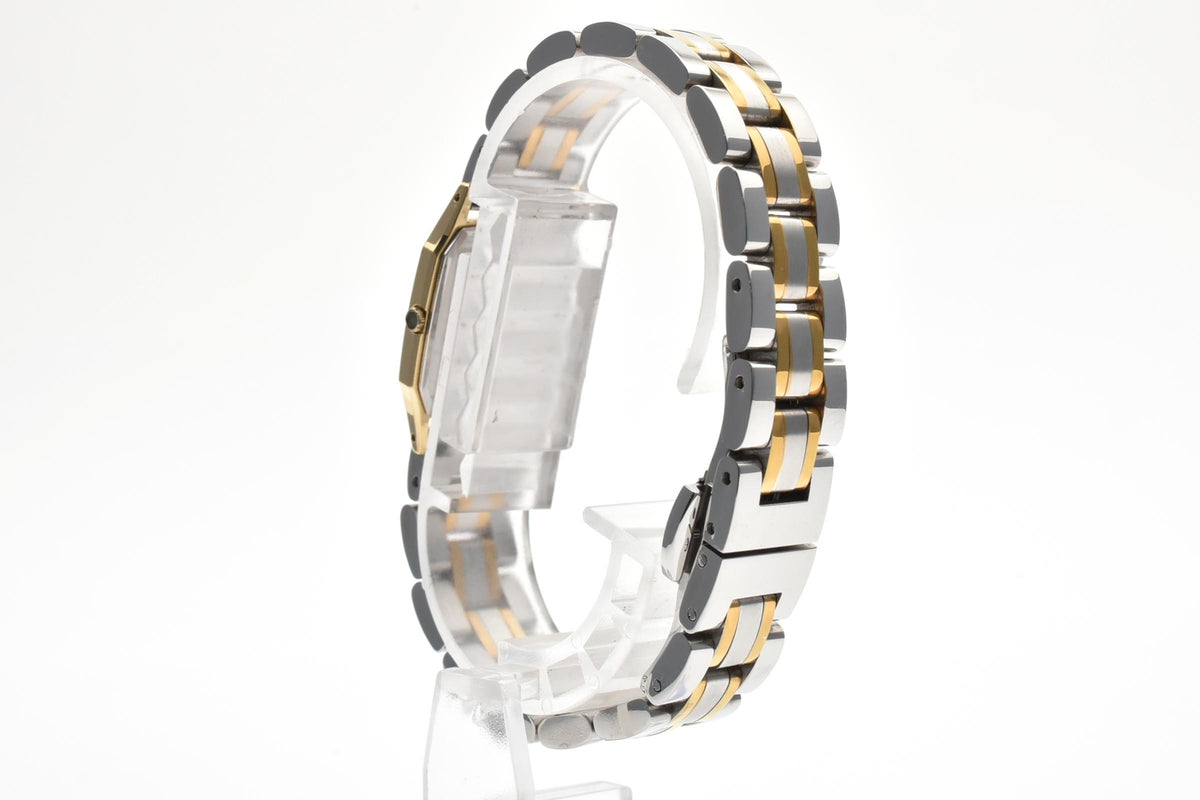 美品 SEIKO セイコー エクセリーヌ 8420-5750 クォーツ コンビ レクタングラー ゴールドカラー シャンパン文字盤 1980年代 レディース 腕時計 稼働品