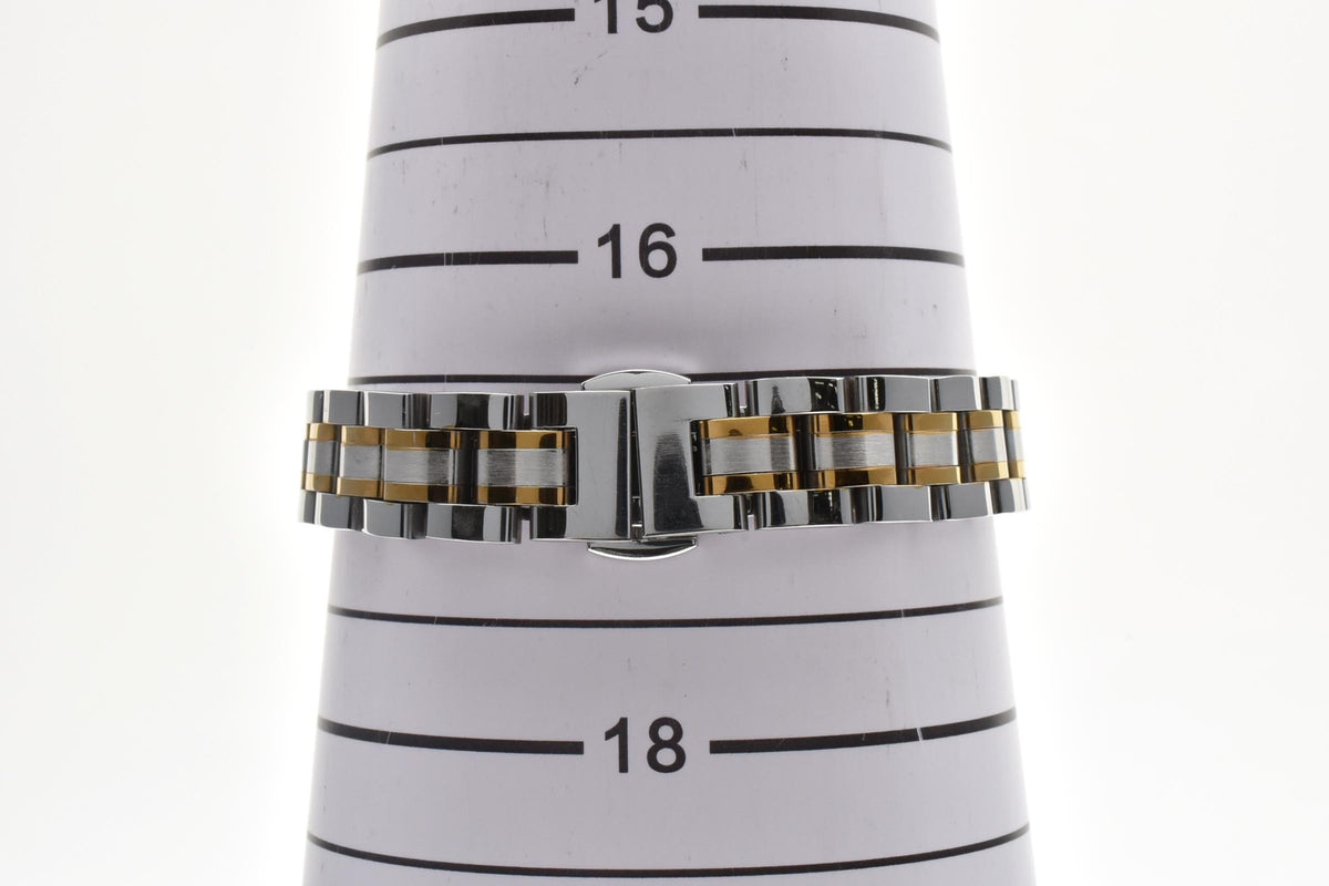 美品 SEIKO セイコー エクセリーヌ 8420-5750 クォーツ コンビ レクタングラー ゴールドカラー シャンパン文字盤 1980年代 レディース 腕時計 稼働品