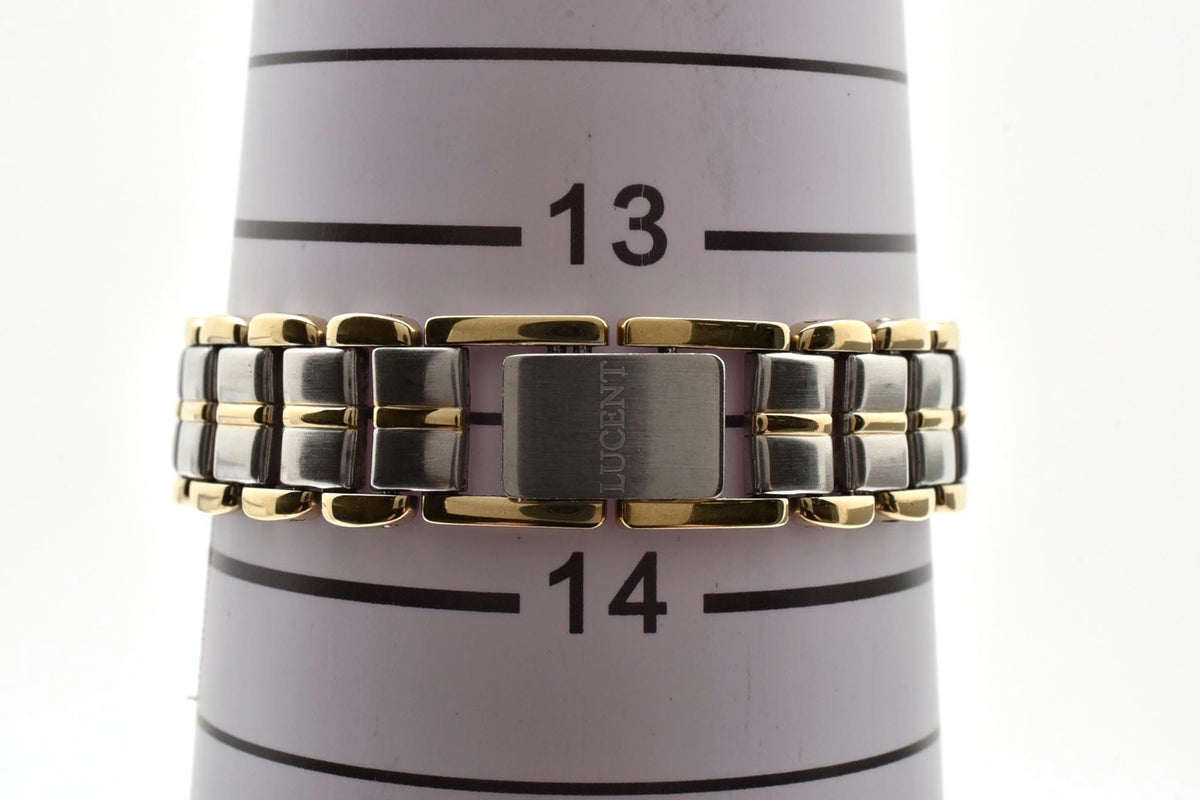美品 SEIKO セイコー ルーセント 4N21-0610 クォーツ コンビ クリーム文字盤 1990年代 レディース 腕時計 稼働品