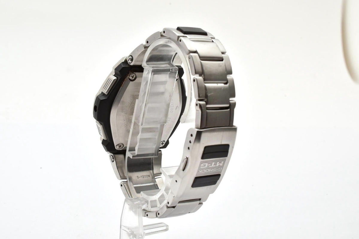 美品 CASIO カシオ G-SHOCK MT-G MTG-1200 タフソーラー 電波 マルチバンド6 クロノグラフ ステンレス 樹脂 コンポジット 20気圧防水 メンズ 腕時計 稼働品