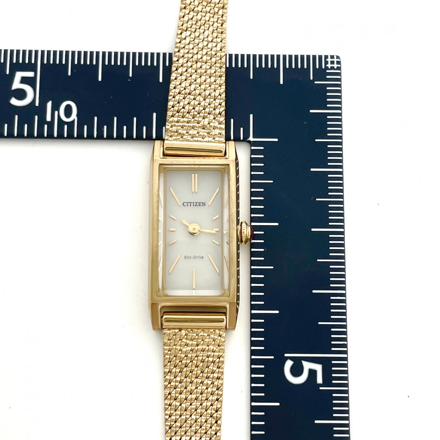 【稼働品】 citizen シチズン Kii: キー 腕時計 EG7043-50W レディース エコドライブ ソーラー ゴールド レクタンギュラー スクエア メッシュベルト クラシック アンティーク ドレスウォッチ ビジネス フェミニン クリーニング済 G6