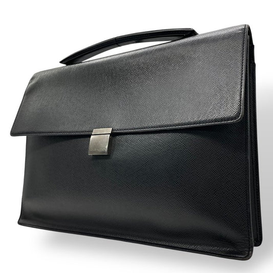 Louis Vuitton ルイヴィトン タイガ アンガラ ビジネスバッグ M30772 レザー ブラック シルバー金具 ブリーフケース ダレスバッグ メンズ B