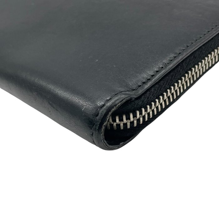 Saint Laurent Paris サンローラン パリ レザー クラッチバッグ ブラック シルバー金具 397294 セカンドバッグ メンズ レディース D7