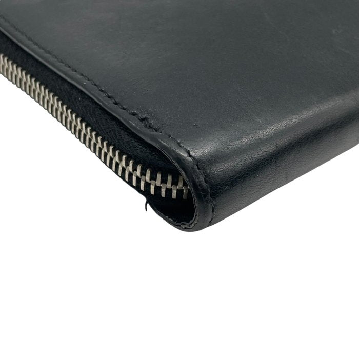 Saint Laurent Paris サンローラン パリ レザー クラッチバッグ ブラック シルバー金具 397294 セカンドバッグ メンズ レディース D7