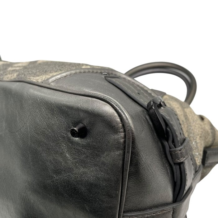 Burberry バーバリー ノバチェック キャンバス レザー 2WAY トートバッグ ショルダーバッグ グレージュ グレー ブラック金具 レディース A