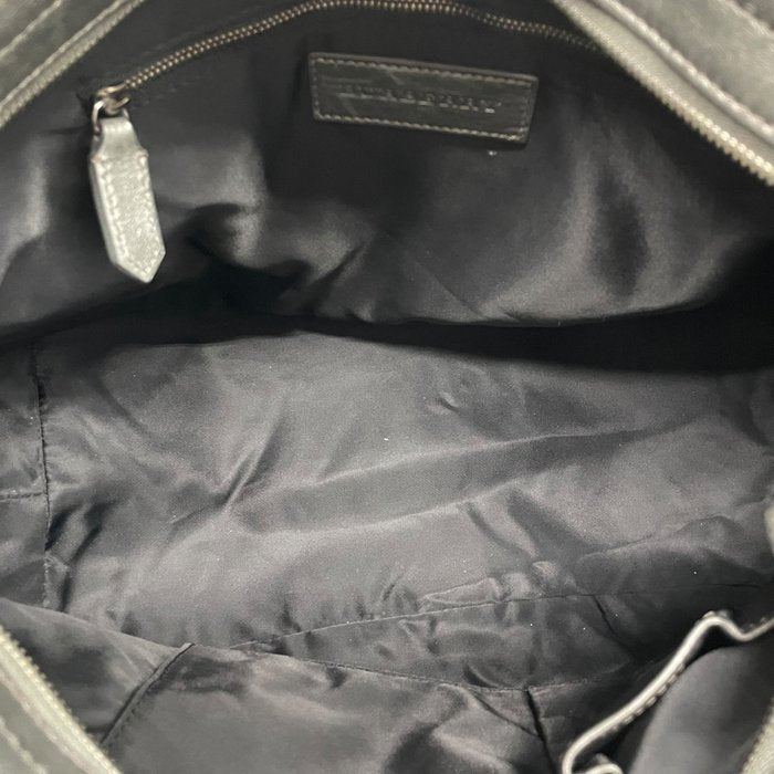 Burberry バーバリー ノバチェック キャンバス レザー 2WAY トートバッグ ショルダーバッグ グレージュ グレー ブラック金具 レディース A