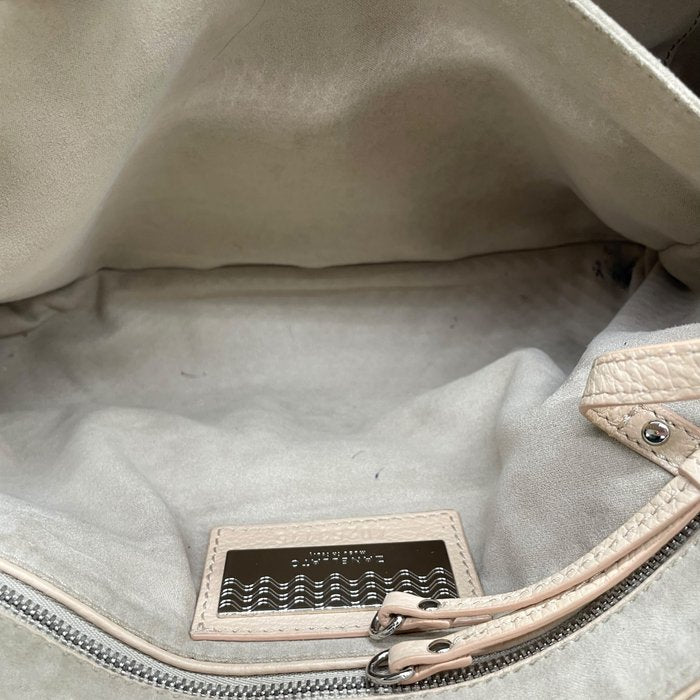 Zanellato ザネラート ポスティーナ レザー 2WAY ハンドバッグ ショルダーバッグ ピンクベージュ ターンロック シルバー金具 レディース Z4