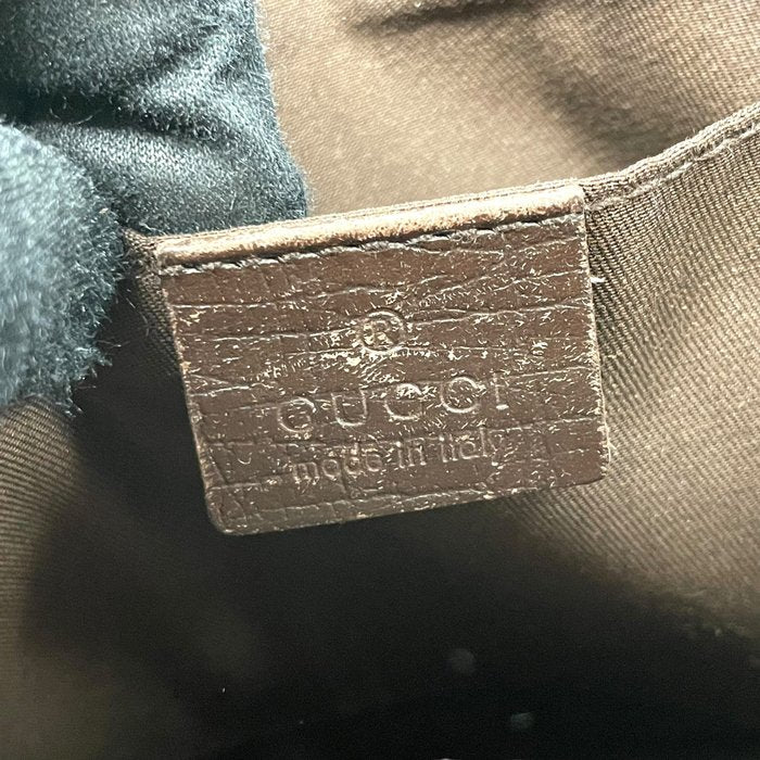 GUCCI グッチ GGスプリーム PVC レザー クラッチバッグ シェリーライン ベージュ ブラウン 152599 セカンドバッグ メンズ K4