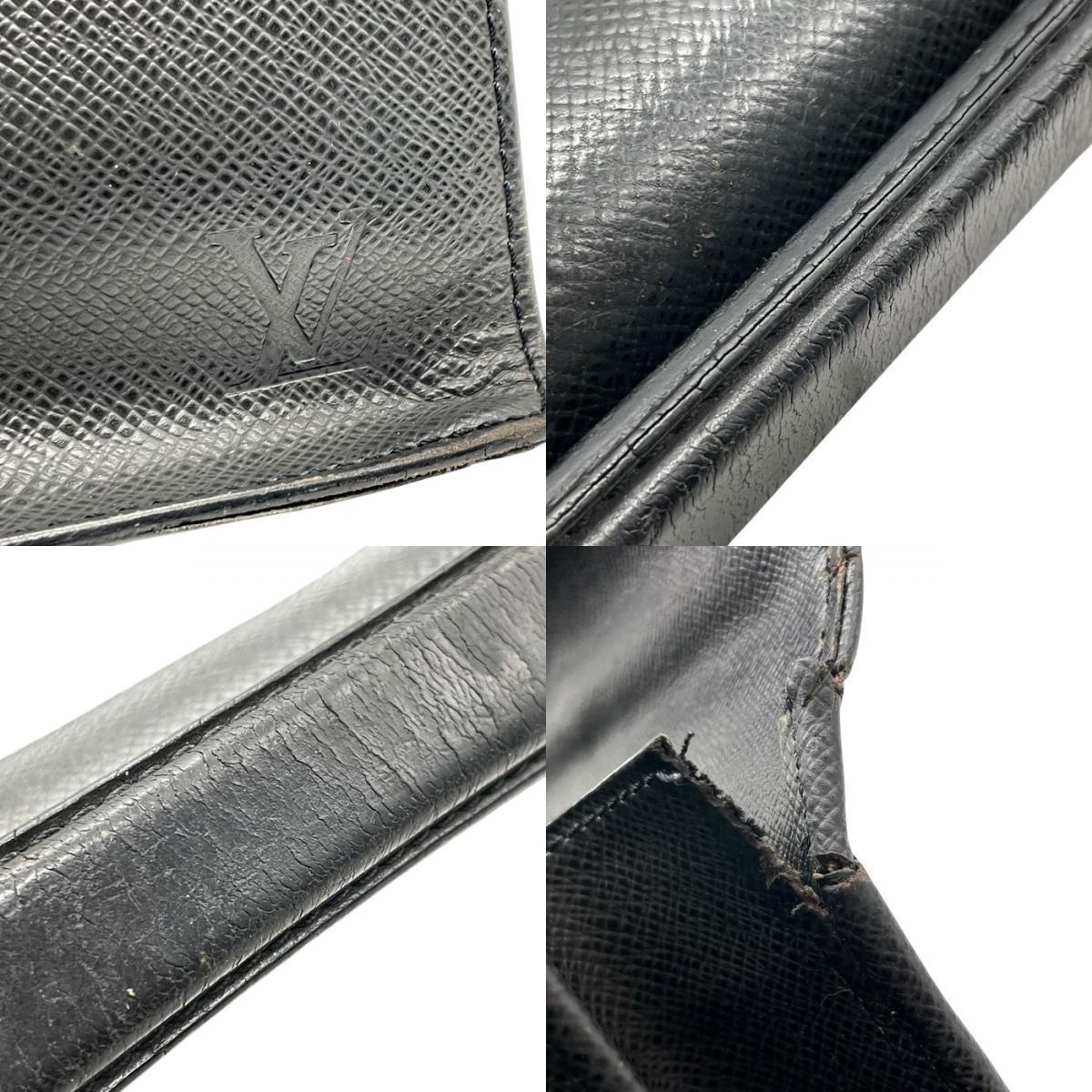 Louis Vuitton ルイヴィトン タイガ アンガラ ビジネスバッグ M30772 レザー ブラック シルバー金具 ブリーフケース ダレスバッグ メンズ B
