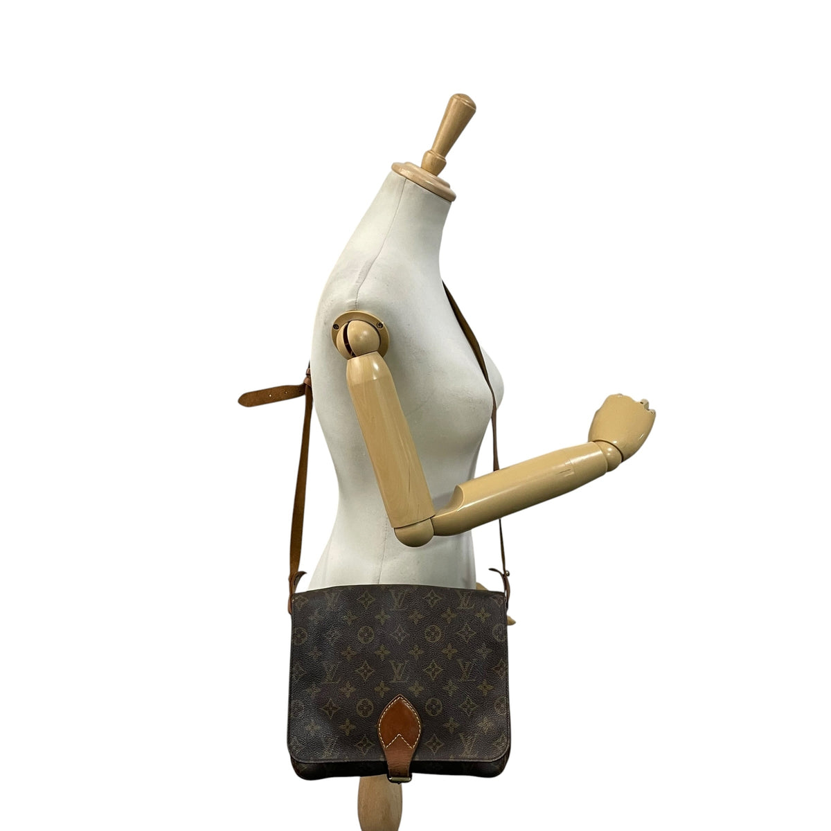 Louis Vuitton ルイヴィトン モノグラム カルトシエール ショルダーバッグ 斜め掛け クロスボディ ポシェット PVC レザー ブラウン ゴールド金具 レトロ カジュアル デイリー レディース 女性 人気 定番 鞄 M51252 k6
