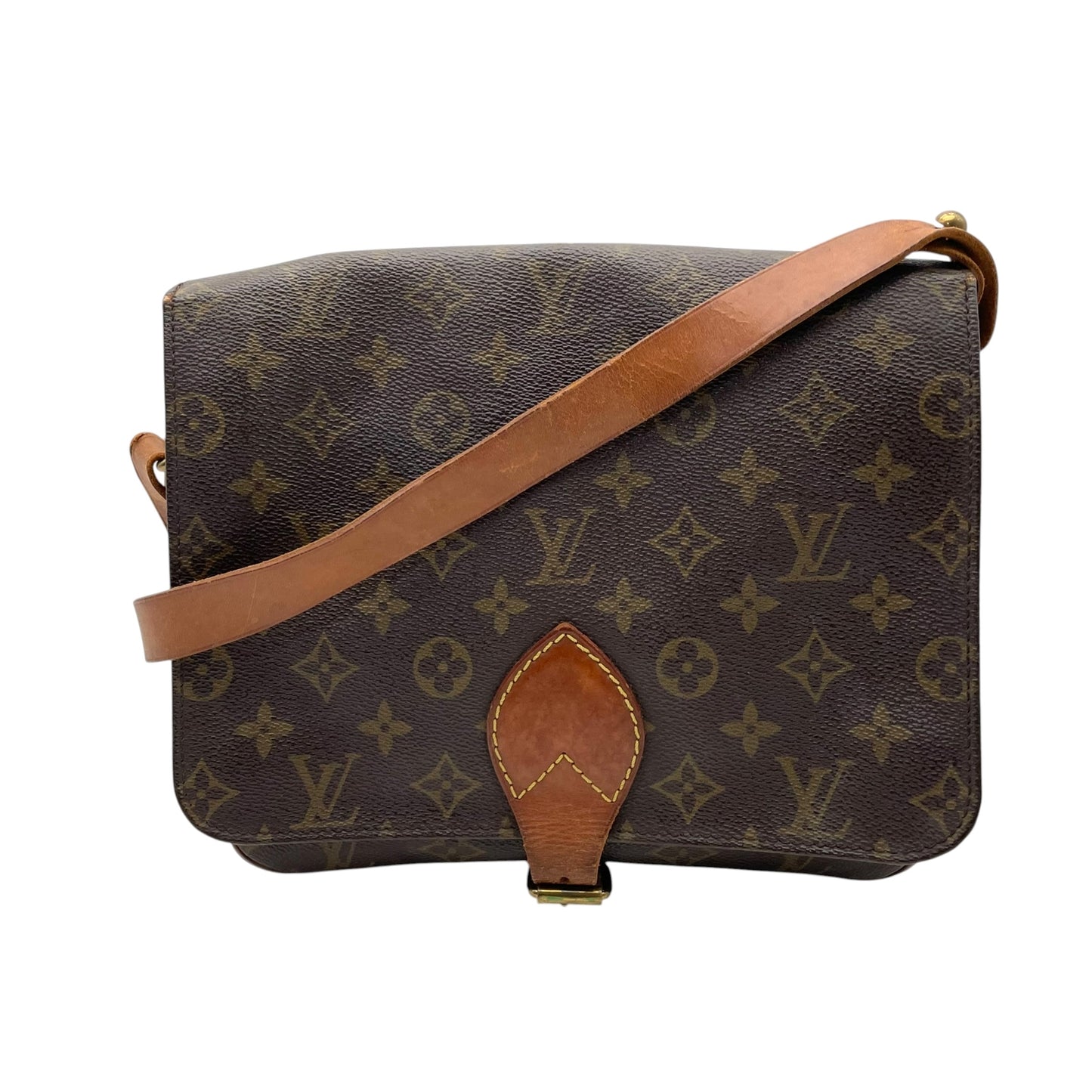 Louis Vuitton ルイヴィトン モノグラム カルトシエール ショルダーバッグ 斜め掛け クロスボディ ポシェット PVC レザー ブラウン ゴールド金具 レトロ カジュアル デイリー レディース 女性 人気 定番 鞄 M51252 k6